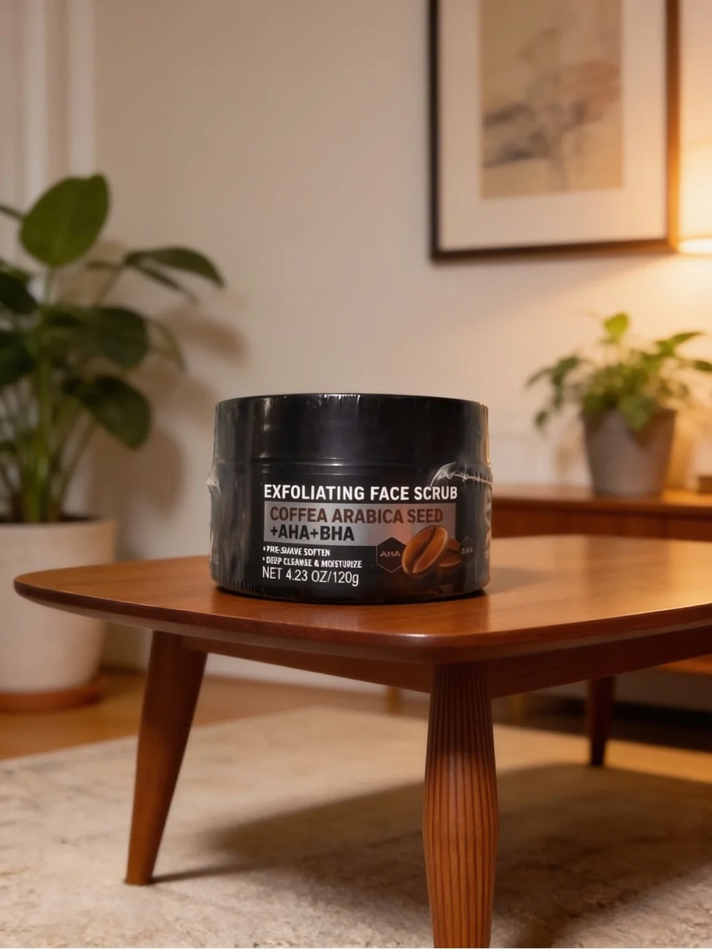 Exfoliating Face Scrub Coffea Arabica Seed (Black)